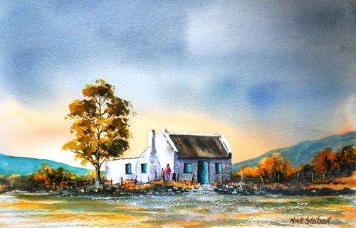 'WISH IT WAS ME' Original signed acrylic on watercolour paper by Nick Stobart