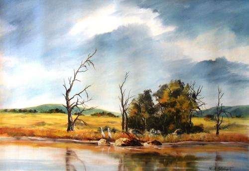 ' ON GUARD DUTY' Original signed oil painting by Nick Stobart