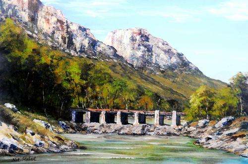 " ORIBI GORGE' Original signed acrylic by Nick Stobart.