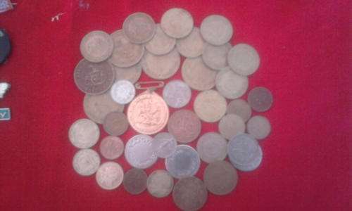 JOBLOT MIX COINS TOKENS AND MEDAL - see image