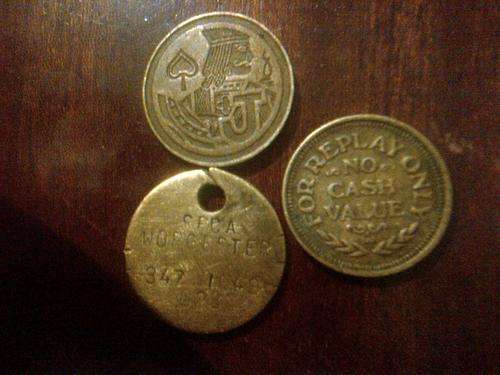 Collectable tokens & a worcester spca license