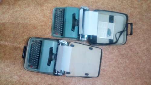 Old Olivetti Type Writer (Lot of 2)  - (Made In Barcelona Olivetti Plant in Spain)