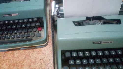 Old Olivetti Type Writer (Lot of 2)  - (Made In Barcelona Olivetti Plant in Spain)