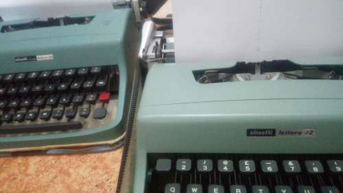 Old Olivetti Type Writer (Lot of 2)  - (Made In Barcelona Olivetti Plant in Spain)