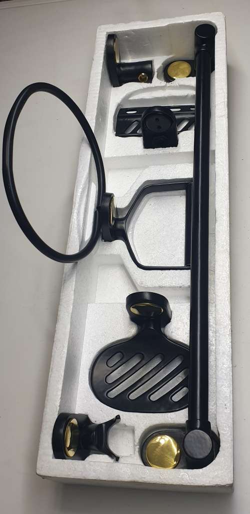 Bathroom Towel Ring and Rail Set