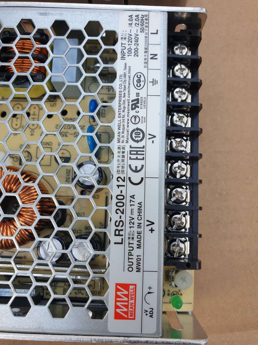 Mean Well LRS 200, 12v Switching Power Supply (Each)