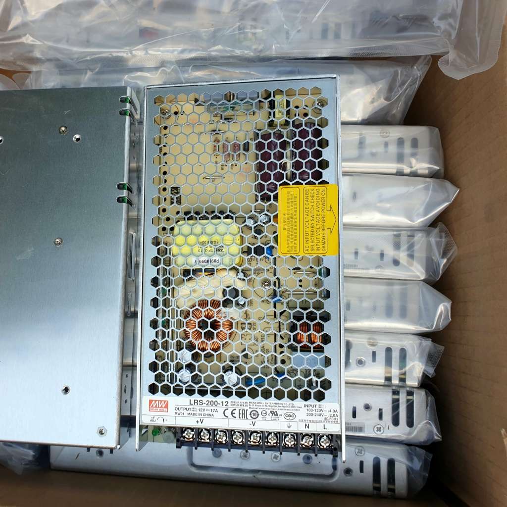 Mean Well LRS 200, 12v Switching Power Supply (Each)