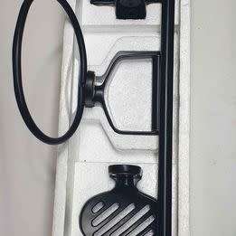 Luxury Bathroom Set. Soap Holder, Towel Rail & Holder (BID PER BOX!!!