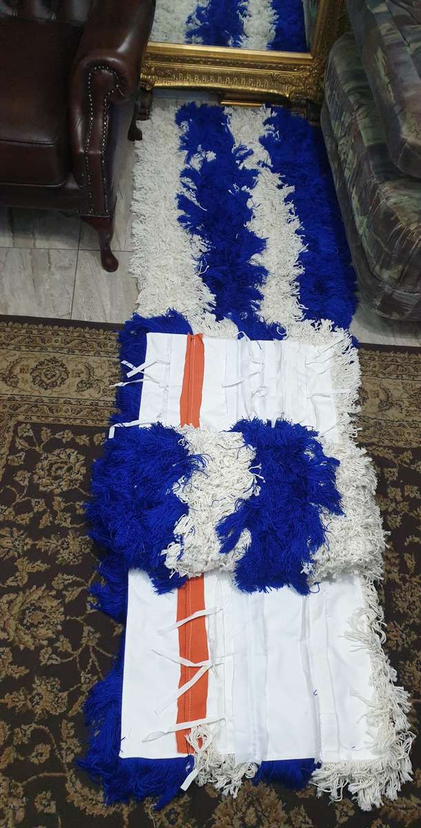 (WHITE COLOUR)..Hand-Made Foot Massaging Carpets (100x60)cm x .9kg (BID PER RUG)!!!