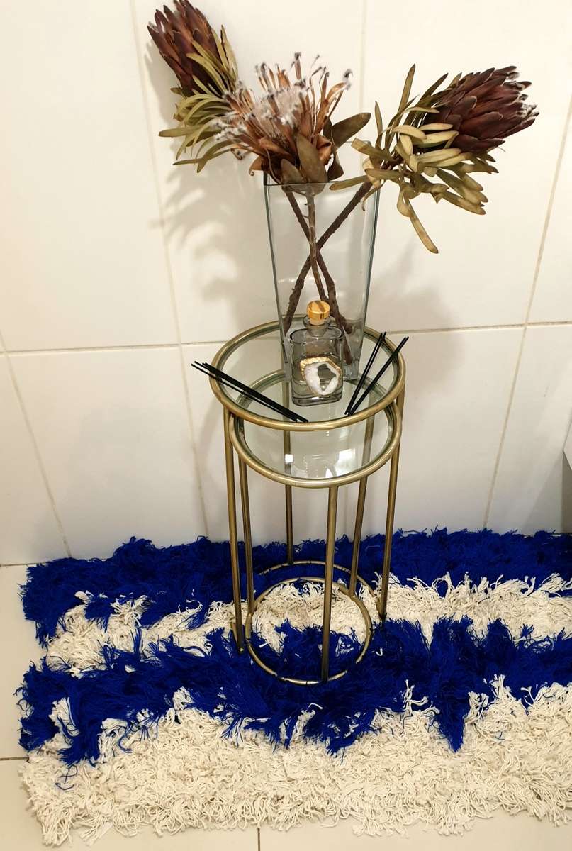 (WHITE COLOUR)..Hand-Made Foot Massaging Carpets (100x60)cm x .9kg (BID PER RUG)!!!