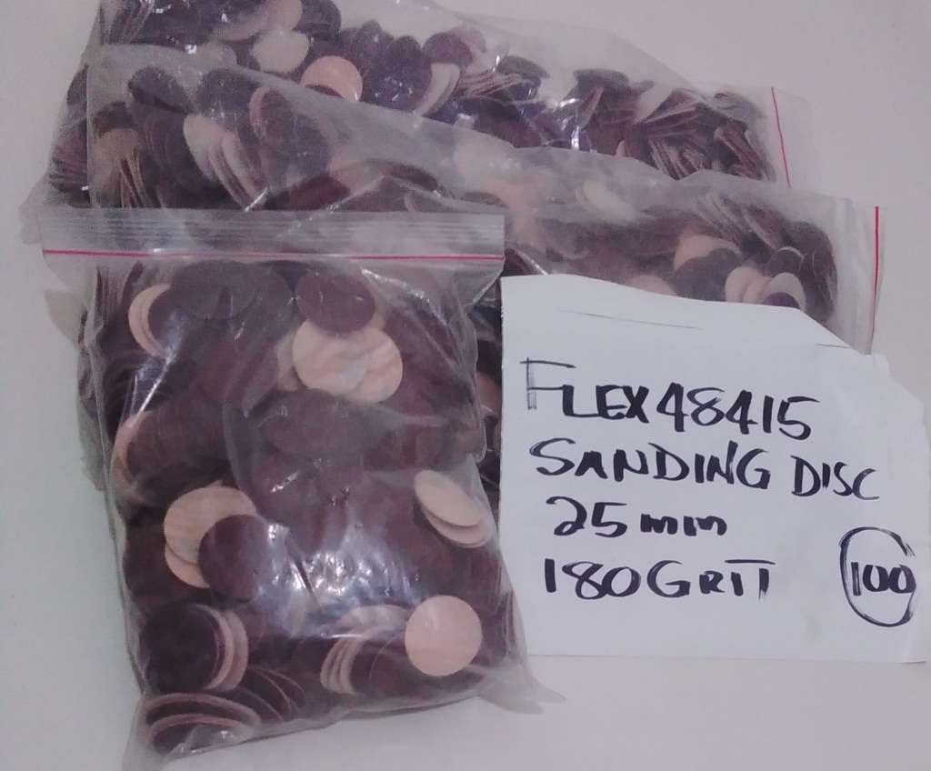 100x Flexi 48415 Sanding Discs, 25mm, 180 Grit (BID PER PACK Of 100x)!!!