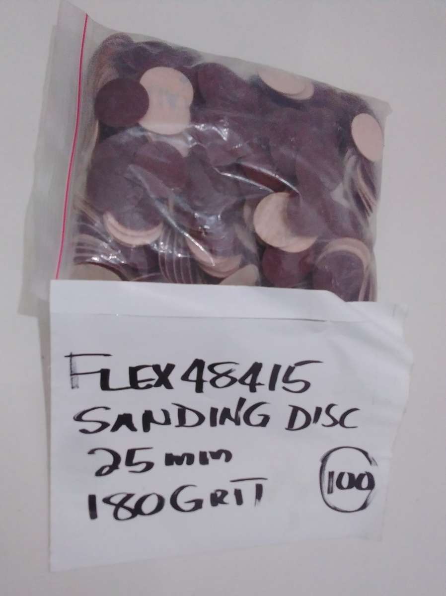 100x Flexi 48415 Sanding Discs, 25mm, 180 Grit (BID PER PACK Of 100x)!!!
