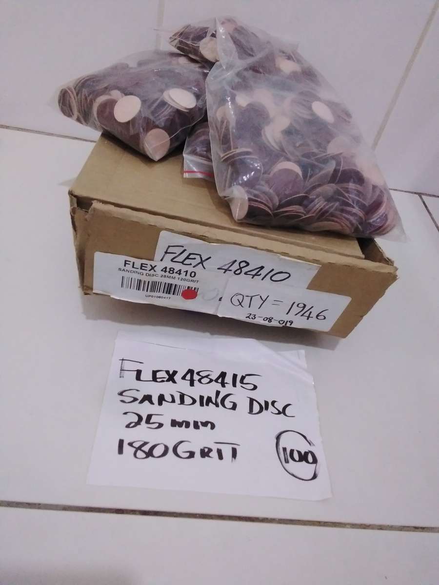 100x Flexi 48415 Sanding Discs, 25mm, 180 Grit (BID PER PACK Of 100x)!!!