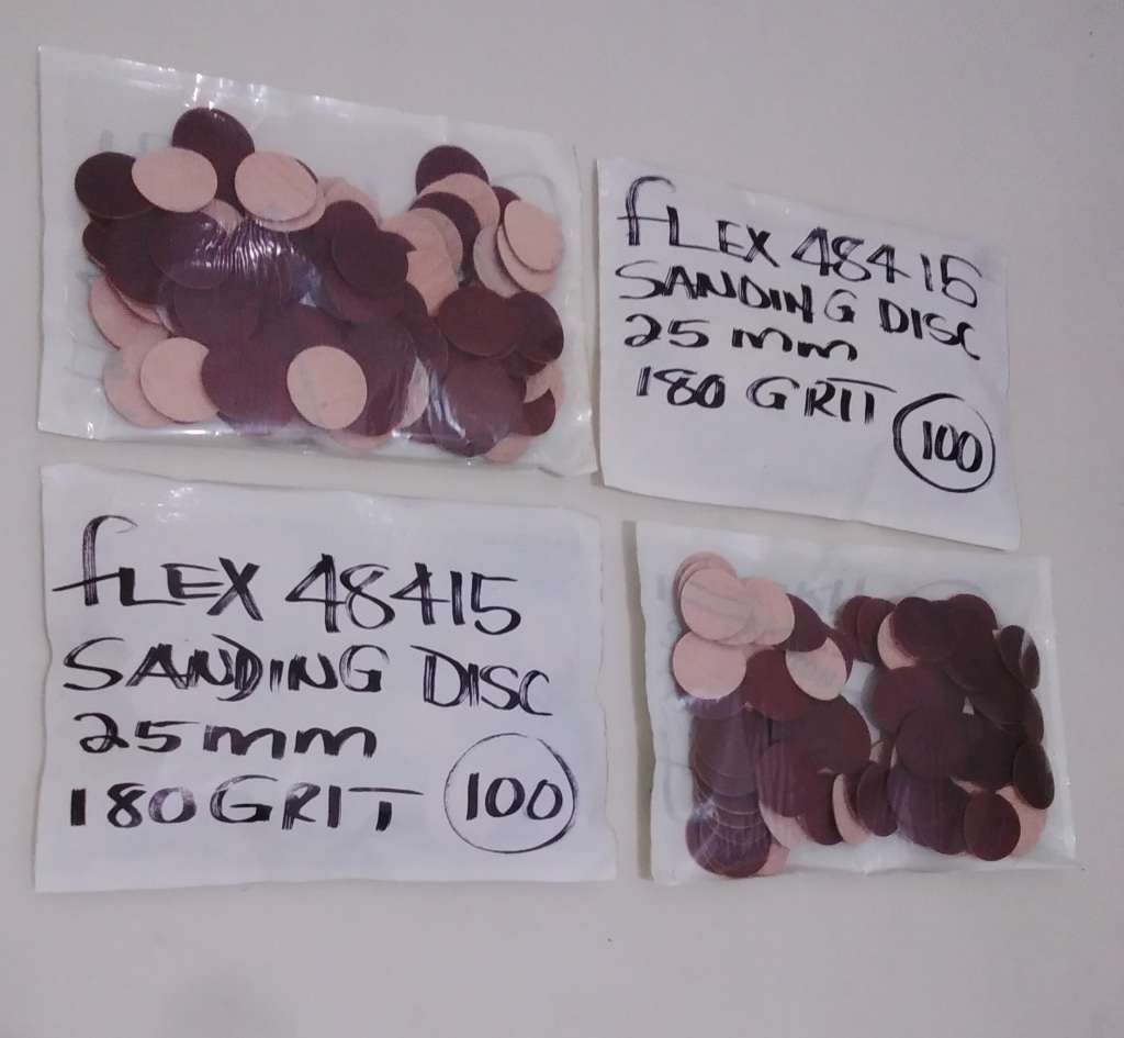 100x Flexi 48415 Sanding Discs, 25mm, 180 Grit (BID PER PACK Of 100x)!!!
