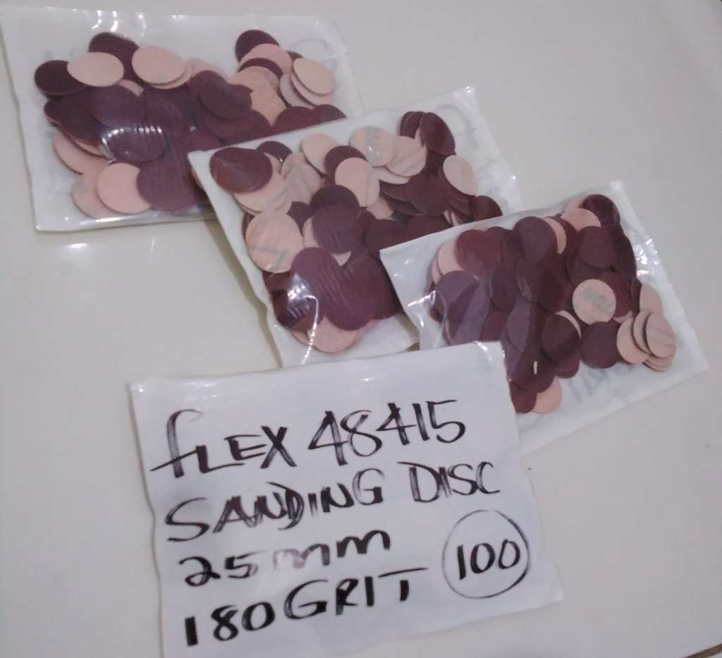 100x Flexi 48415 Sanding Discs, 25mm, 180 Grit (BID PER PACK Of 100x)!!!