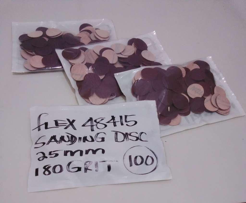 100x Flexi 48415 Sanding Discs, 25mm, 180 Grit (BID PER PACK Of 100x)!!!