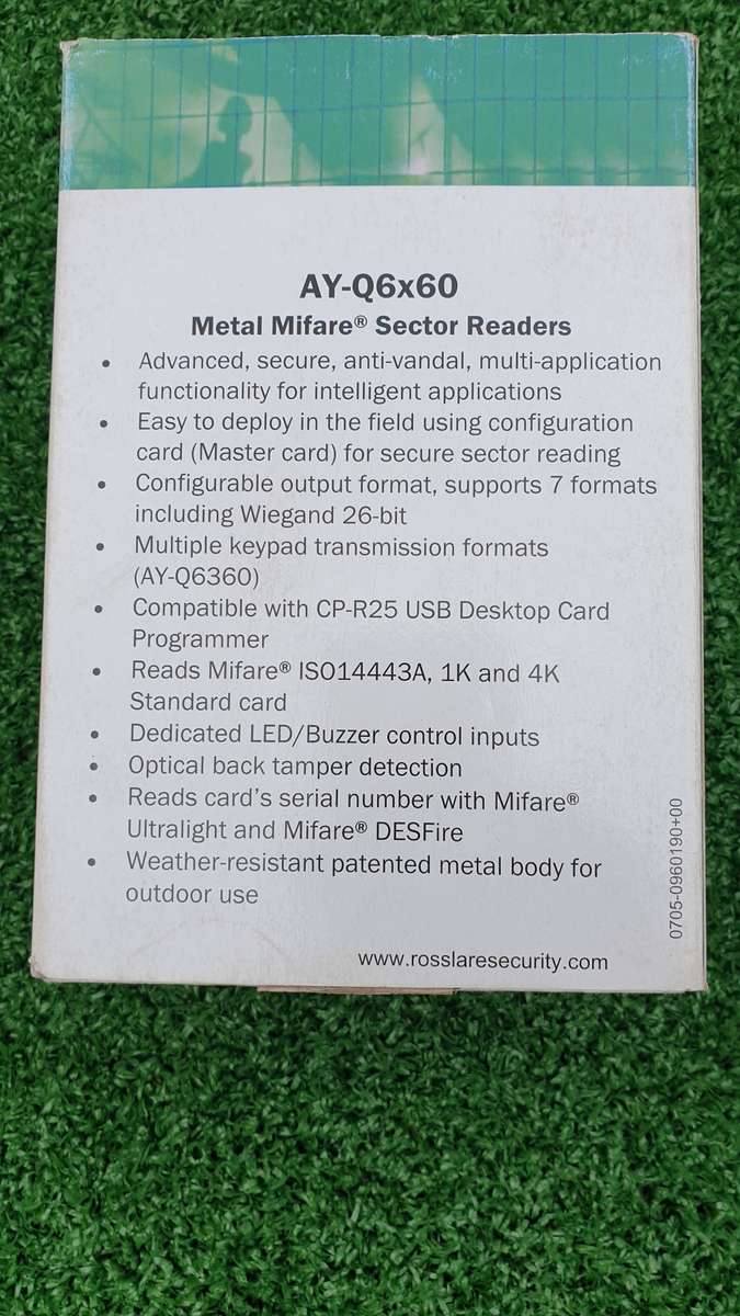 Rosslare (AY-Q6x60) SECURITY ACCESS CONTROL Advanced Anti-Vandal Sector Reader