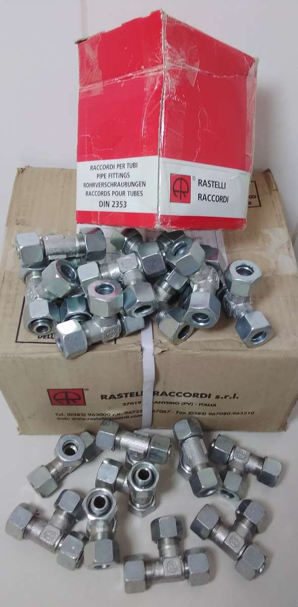 Rastelli Raccordi DIN 2353 Industrial Heavy Duty Steel Hydraulic Fittings .280g (Bid Per Piece)