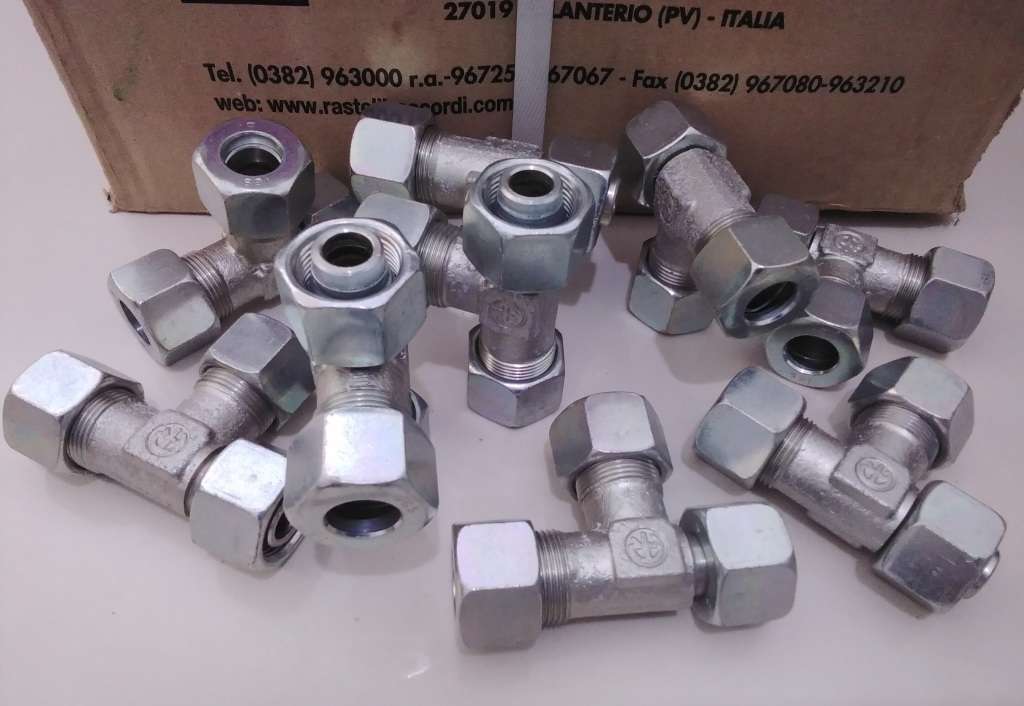 Rastelli Raccordi DIN 2353 Industrial Heavy Duty Steel Hydraulic Fittings .280g (Bid Per Piece)