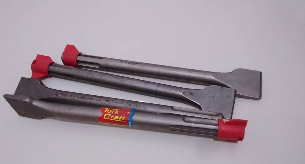 Tork Craft SDS Flat Chisels 18x280x40mm (BID PER PIECE)