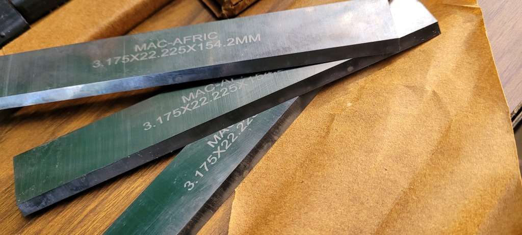 HSS Lathe Machine Cut-Off Blades 3.175x22.225x154.2mm  (BID PER SET OF 3x)