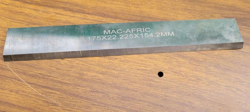 HSS Lathe Machine Cut-Off Blades 3.175x22.225x154.2mm  (BID PER SET OF 3x)
