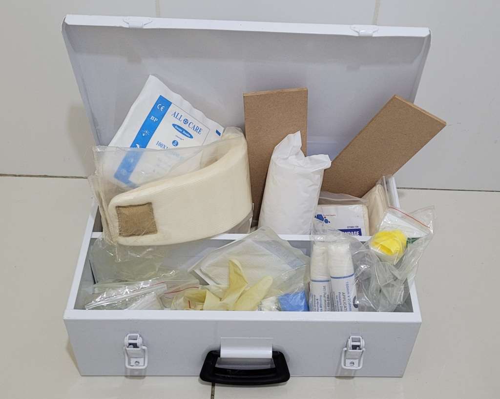 PACKED First Aid Box  (Almost New)!!