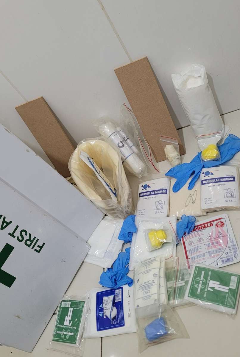 PACKED First Aid Box  (Almost New)!!