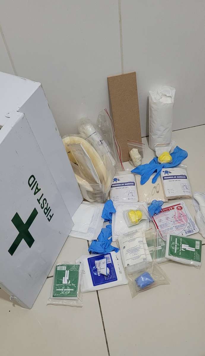 PACKED First Aid Box  (Almost New)!!