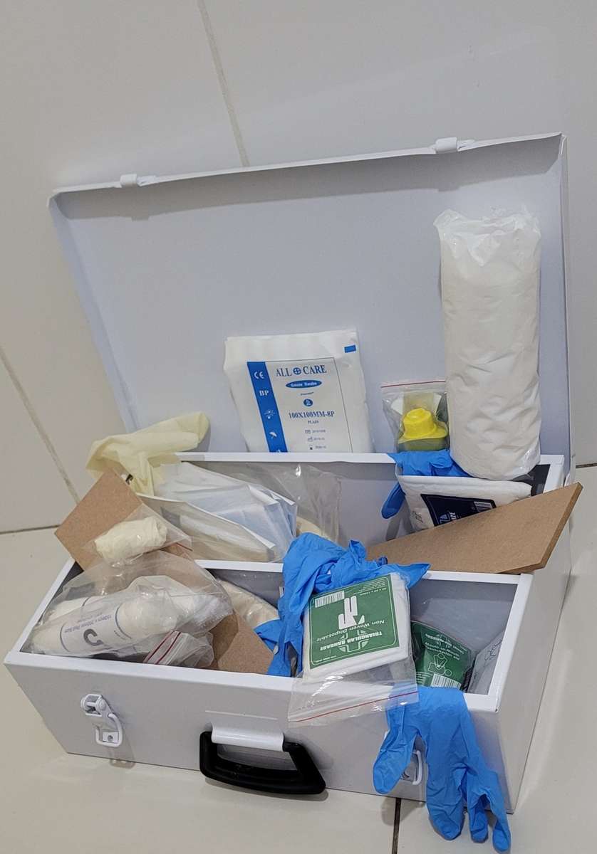 PACKED First Aid Box  (Almost New)!!