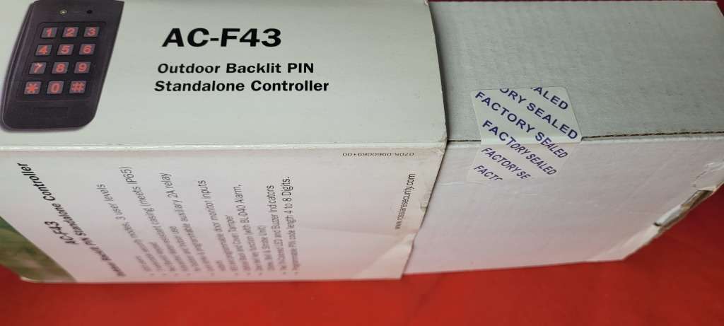 Rosslare 500-Users Water-Resistant Outdoor Backlit PIN Standalone Controller (AC-F43)