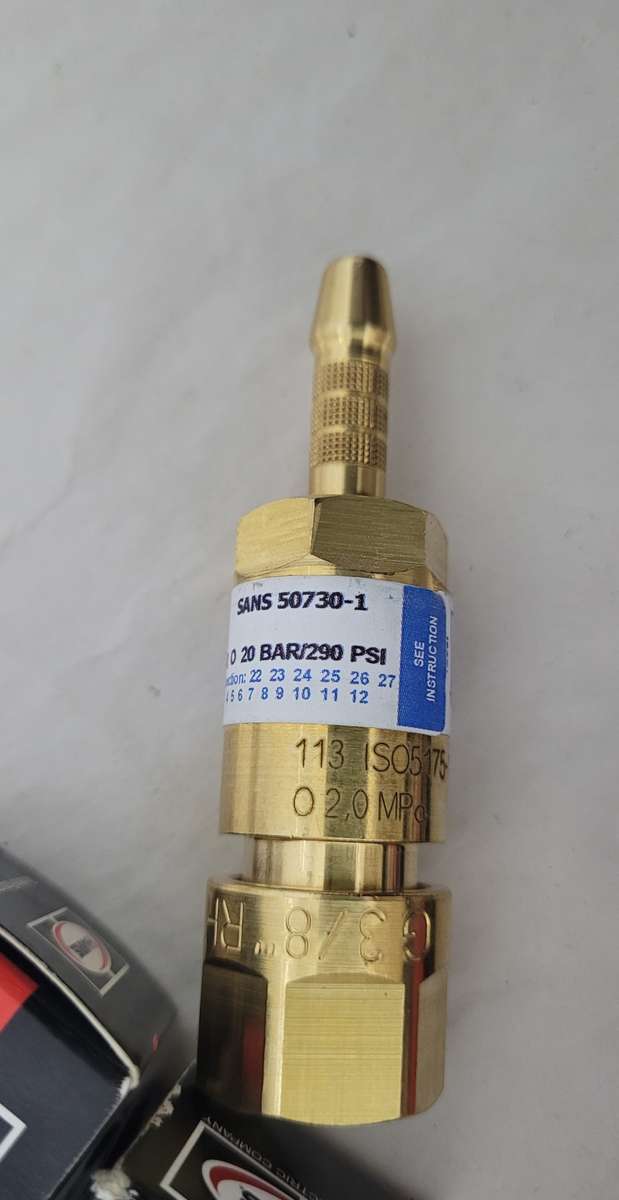 High-Quality HARRIS 3/8" Flashback Flame Arrestor. 20 Bar (SA1881 GBR8).  Bid Per Piece