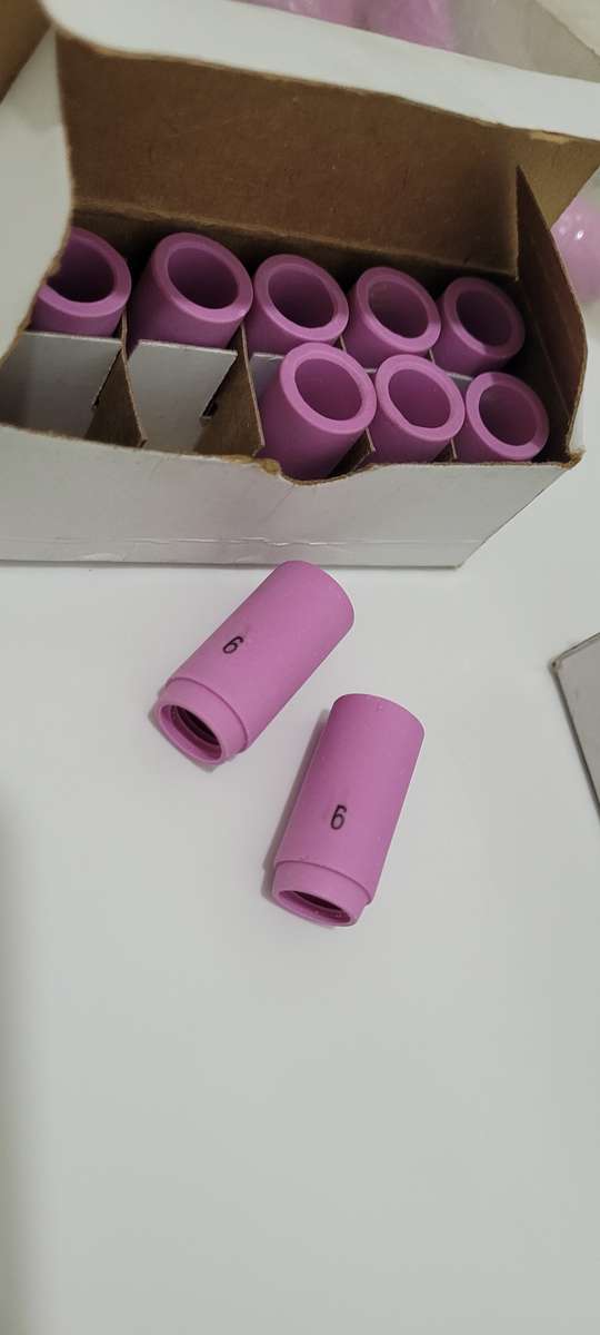 No.6 Ceramic Tig Nozzles For Tig Welding 13N11. (Bid Per Box Of 10x - (As Pictured)