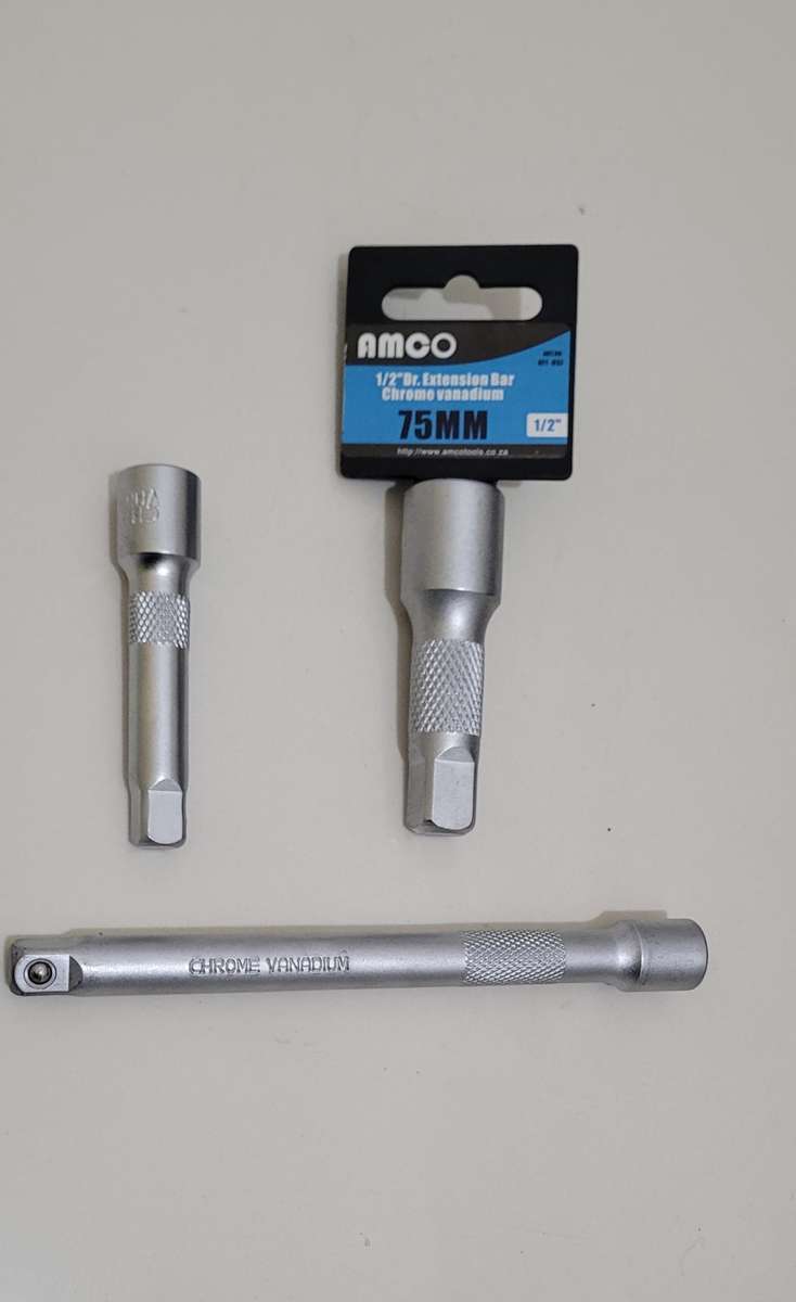 1/2 Inch and 2x 3/8` Drive Extensions Lot As Pictured. (Bid Per Lot)