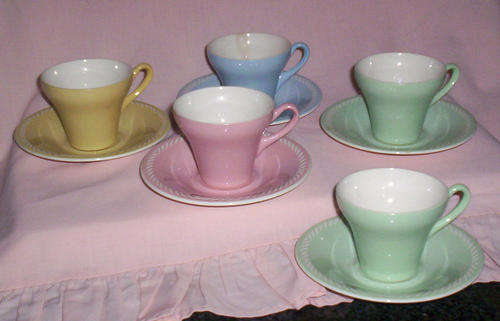 UNIQUE FIND! c1954 Figgjo Flint (Finland) Duo's (x5)