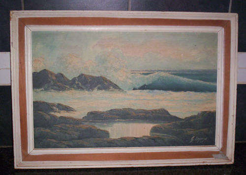 WOW! A RARE FIND! Original G Cronje (recognised SA artist) Oil on Board Painting