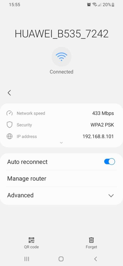 Huawei B535-932 Router (takes sim card) + power adaptor