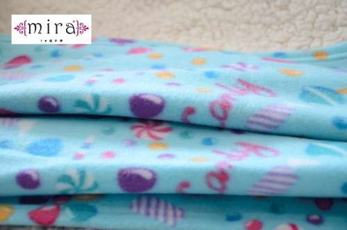 Polar fleece candy blanket