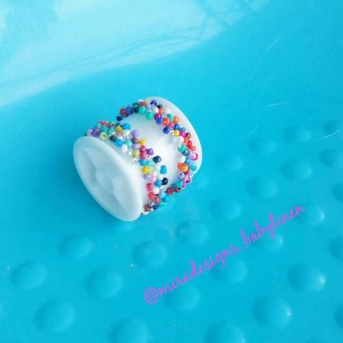 Baby jewellery woven beaded bracelets