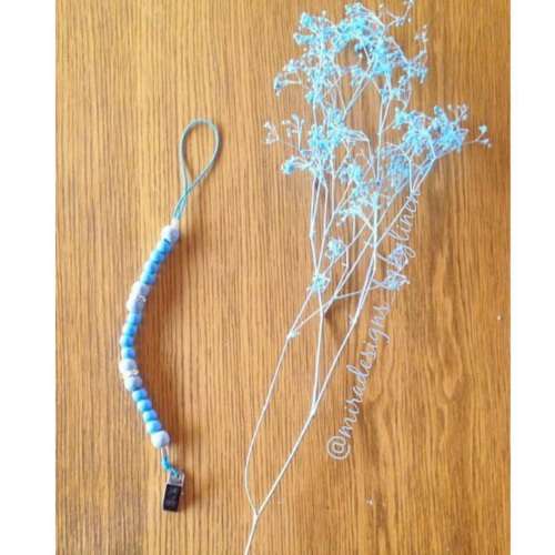 Dummy clip pacifier holder wooden beads with diamanté detail