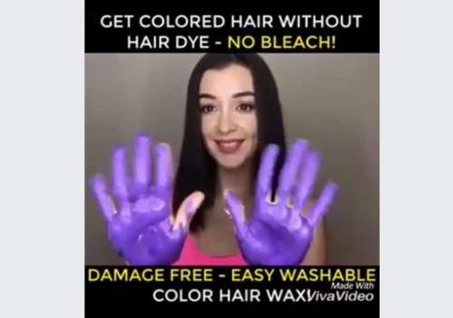 Temporary hair colour wax washable 120ml  WHITE / GREY / GOLD