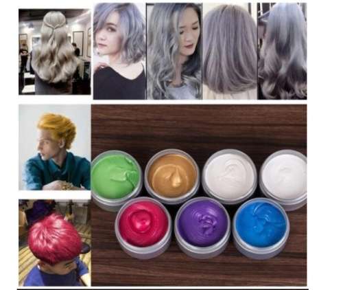 Temporary hair colour wax washable 120ml  WHITE / GREY / GOLD