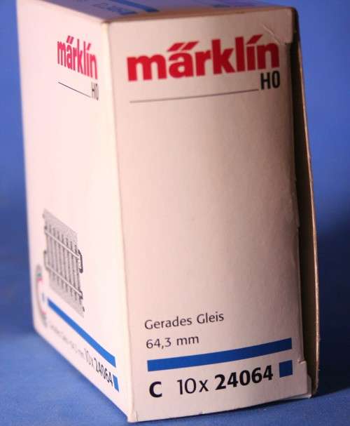 Marklin 24064 straight track 64.3mm, x 10
