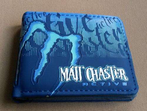 Blue Themed Matt Chaster Imbossed Wallet
