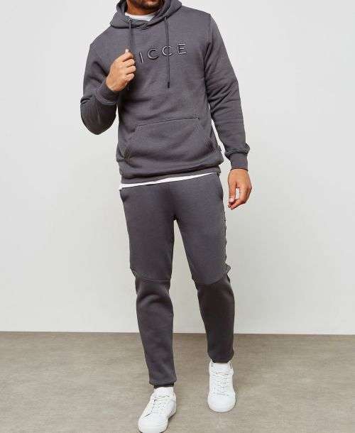 NICCE London Mens Mercury Hoodie / Tracksuit / Coal Grey