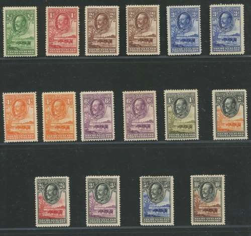 Bechuanaland. KG V Set to 10/-. MM. Scarce