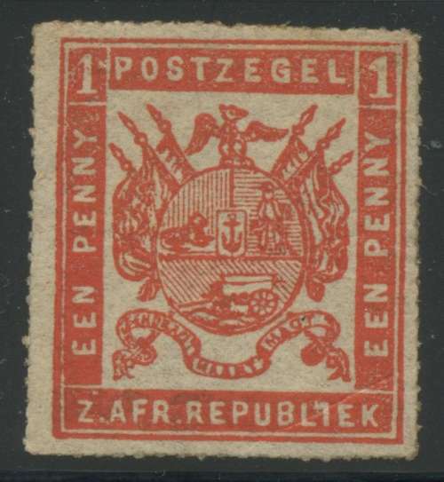 Transvaal. SG 6b 1d Fine Roulette mint. SCARCE