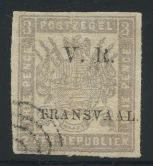 Transvaal Sacc 107 fine roulette 3d lilac vfu