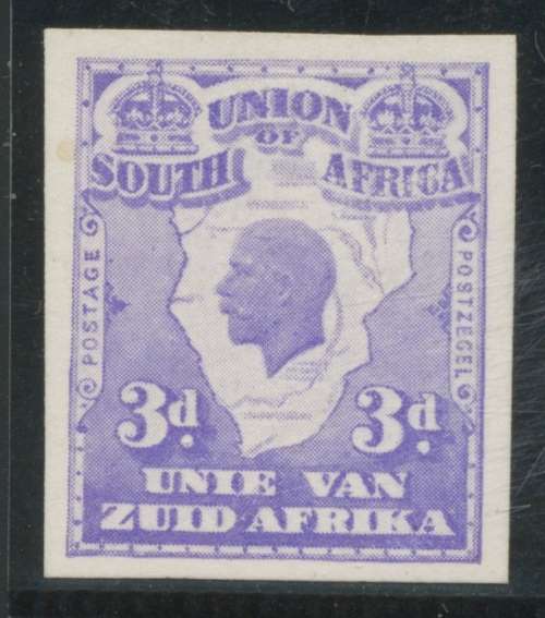 South Africa. 3d Mackay Essay. Purple on thick card. Rare