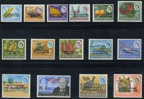 SRhodesia. 1966 QE II Set. Umm